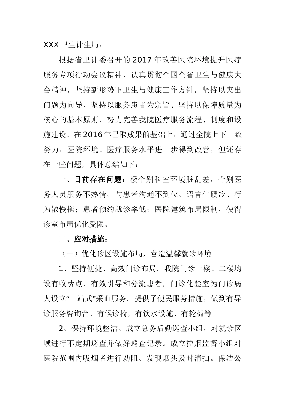 2017年改善医疗服务行动计划总结_第2页