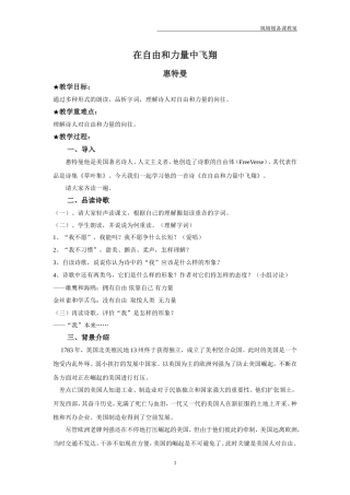 在自由和力量中飞翔