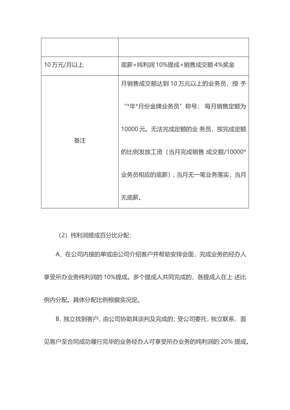 薪酬及业务提成管理方案_第3页