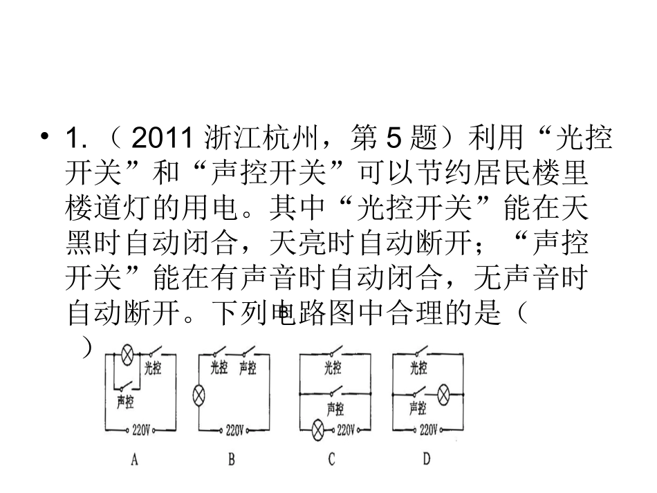 中考电学总复习精品试题解析_第2页