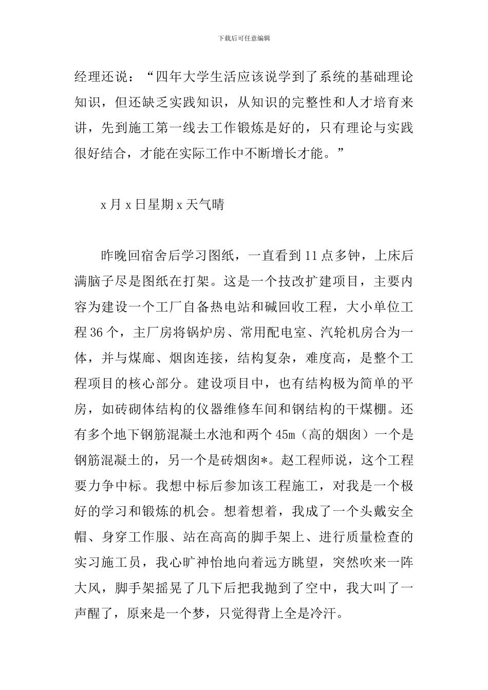 2024建筑学实习日记多篇_第2页