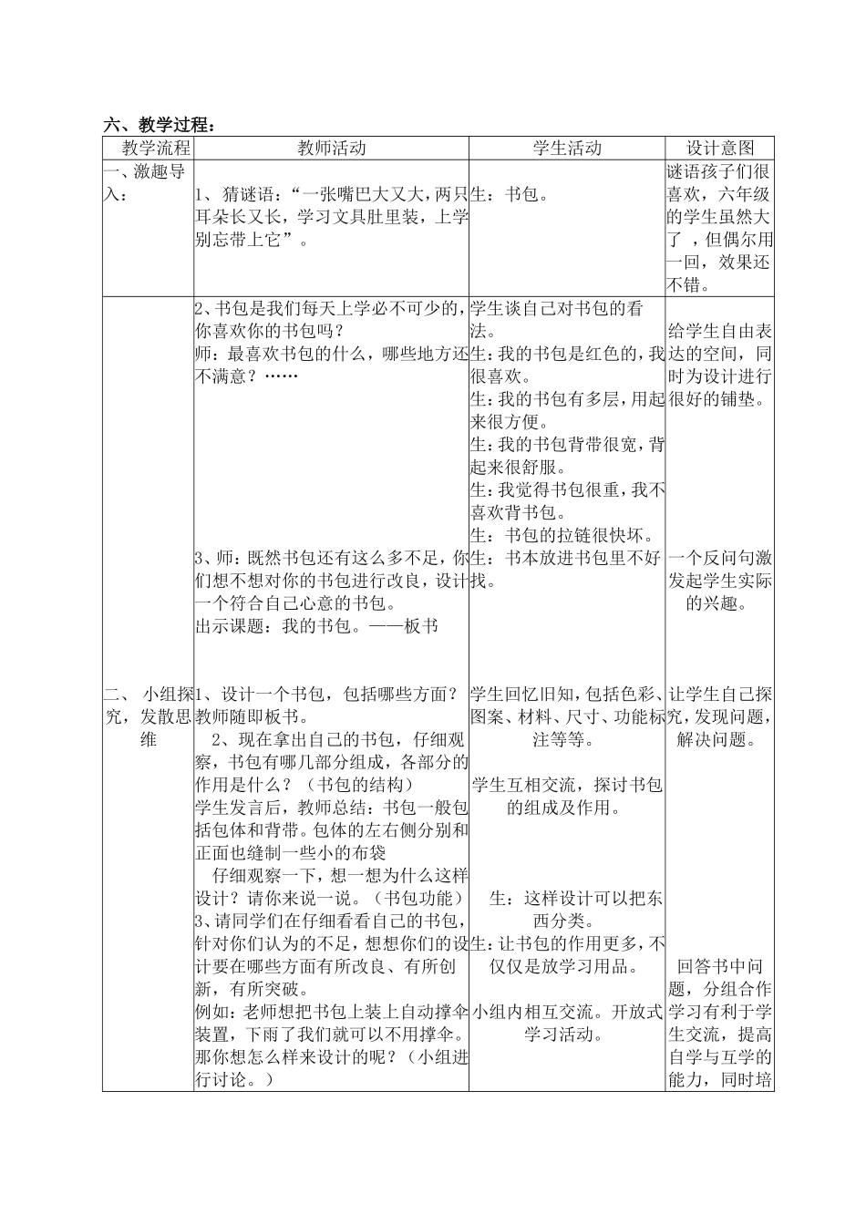 《我的书包》教学设计_美术教案[1]_第2页