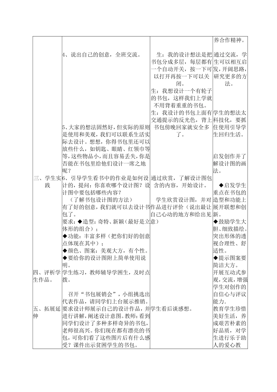 《我的书包》教学设计_美术教案[1]_第3页