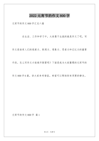 2024元宵节的作文800字_7