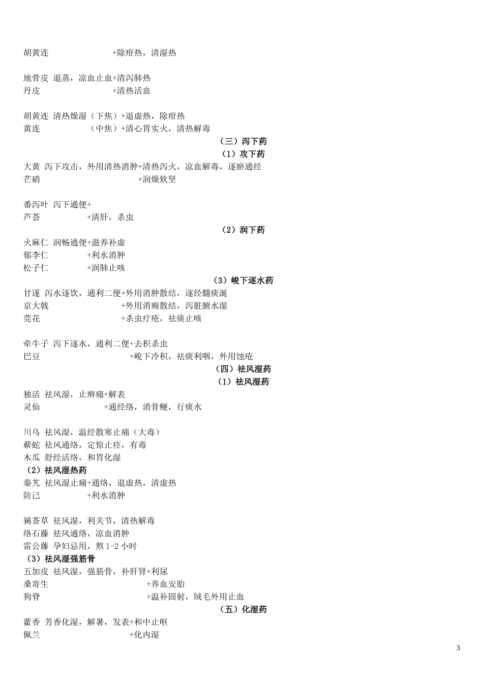 中药学最全面完整版笔记讲义_第3页