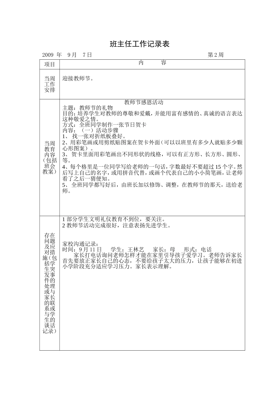班主任工作记录表-(2)_第2页