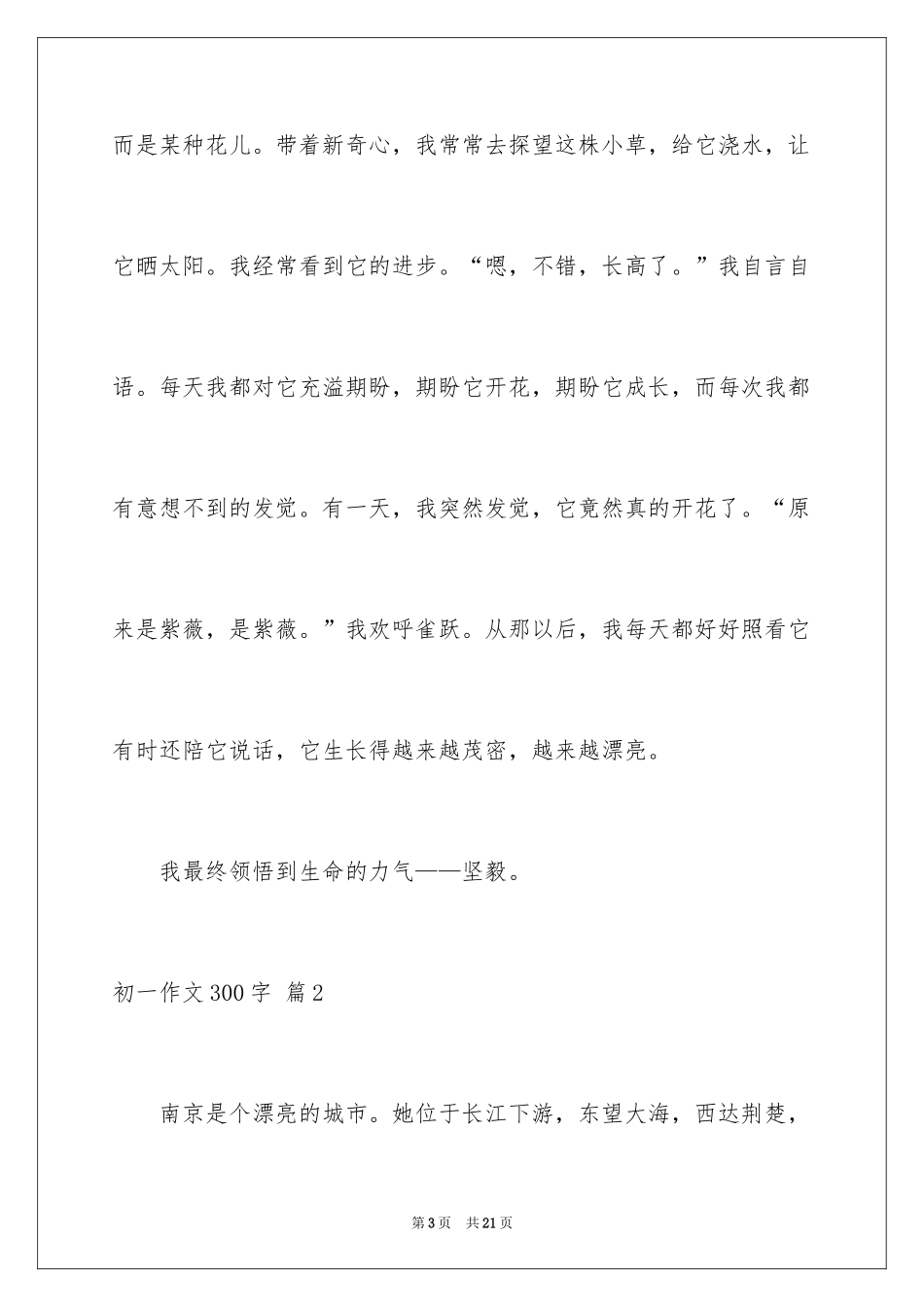 2024初一作文300字_269_第3页