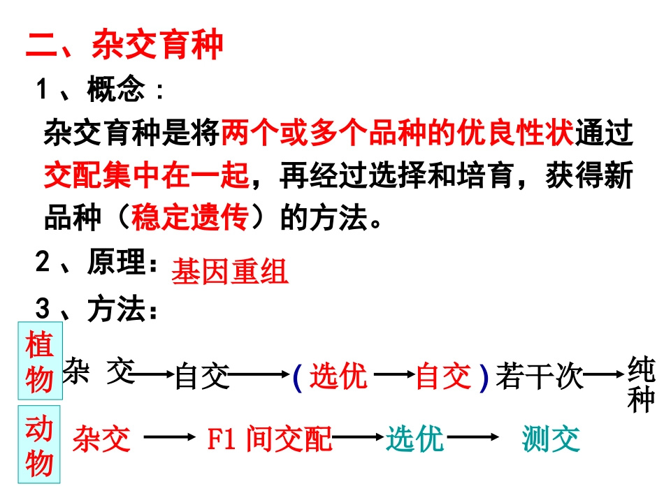 杂交育种与诱变育种公开课课件_第3页