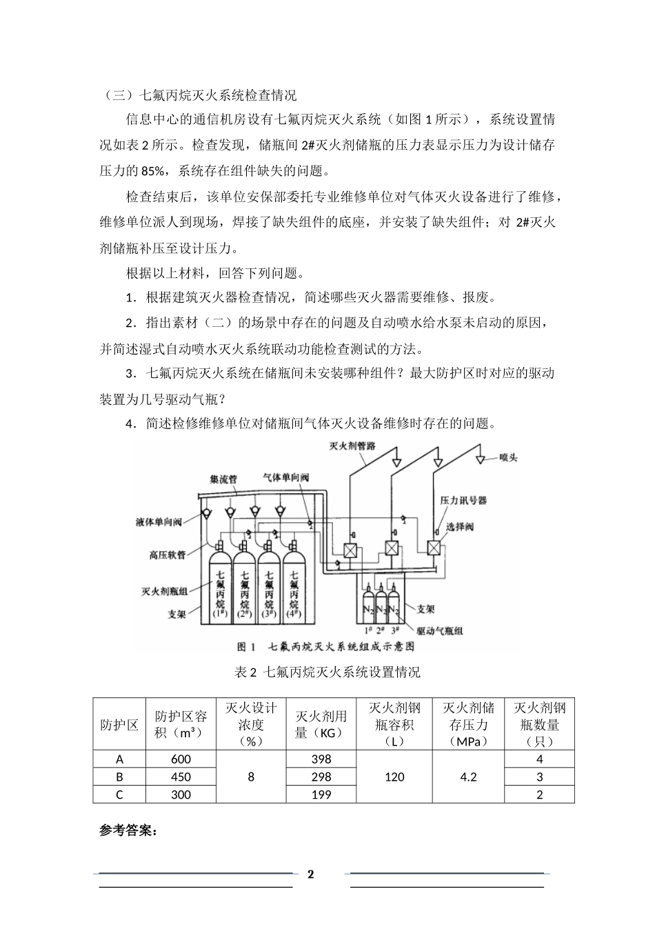 2015年一级消防工程师考试《消防安全案例分析》真题及解析_第2页