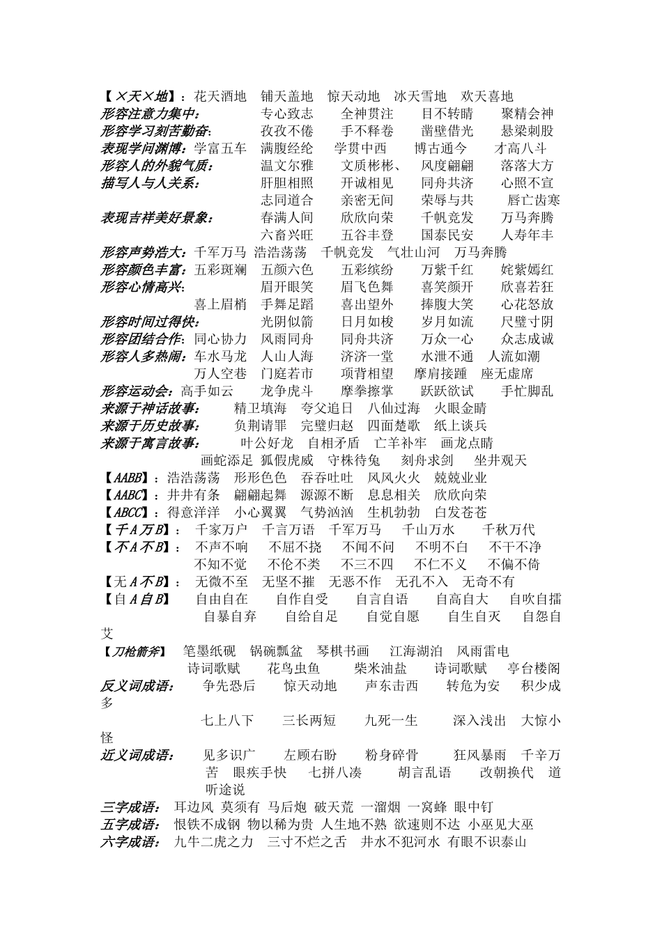 四年级名言成语课外积累_第3页