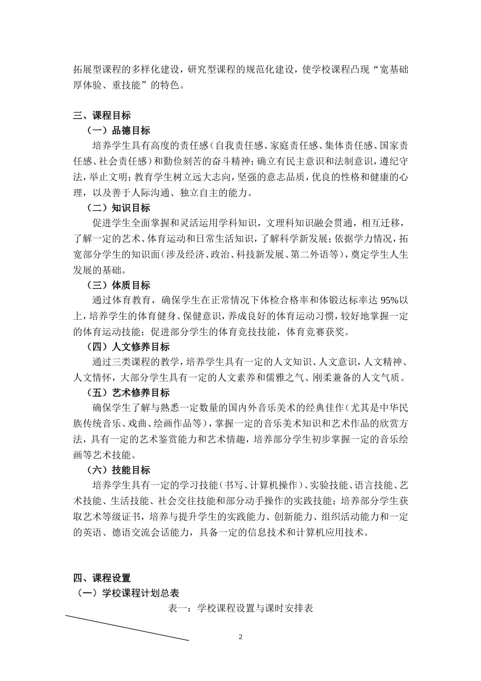 中光高级中学学校课程计划_第2页