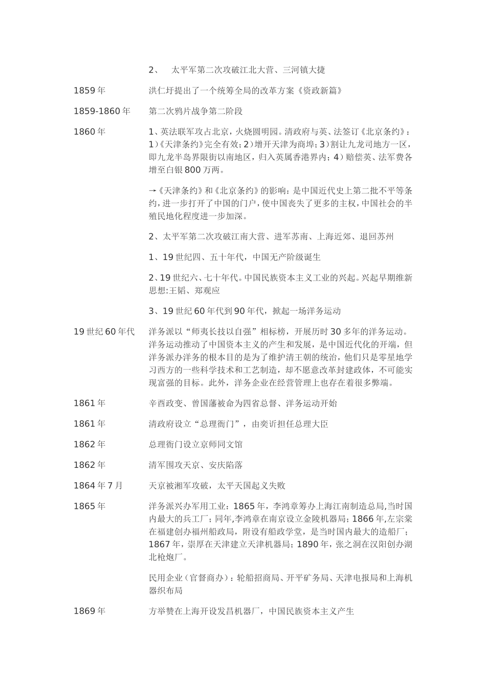 中国近代史大事年表时间轴_第2页