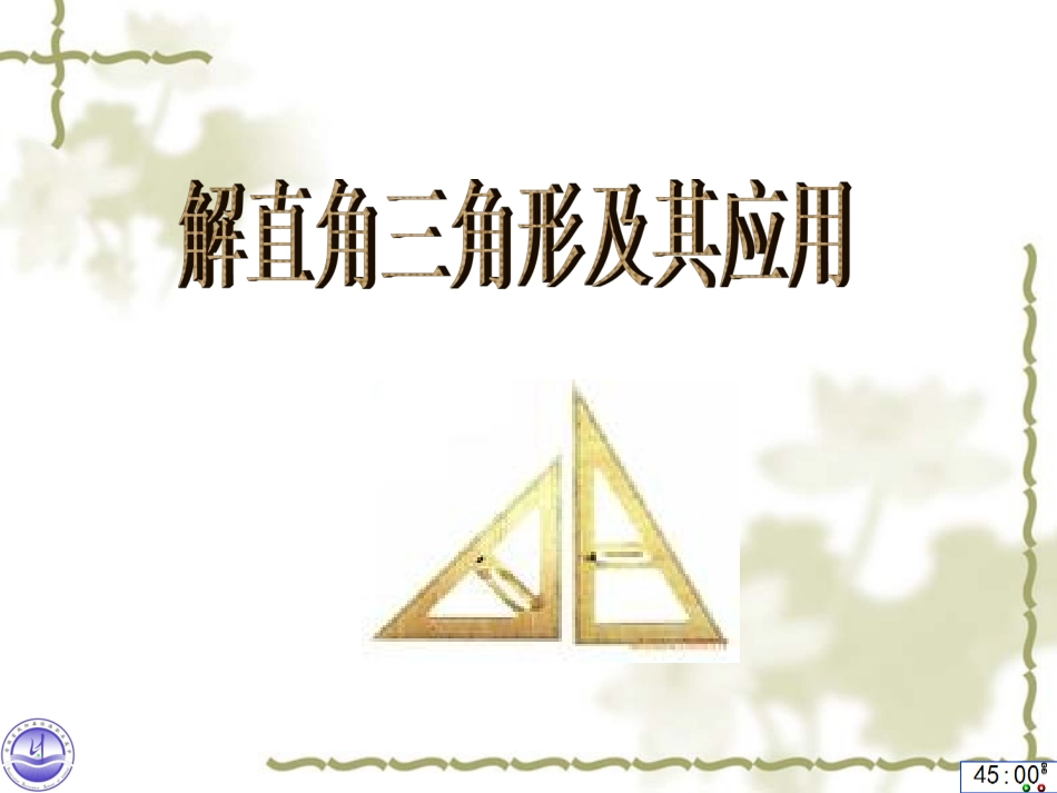 解直角三角形及应用_第1页