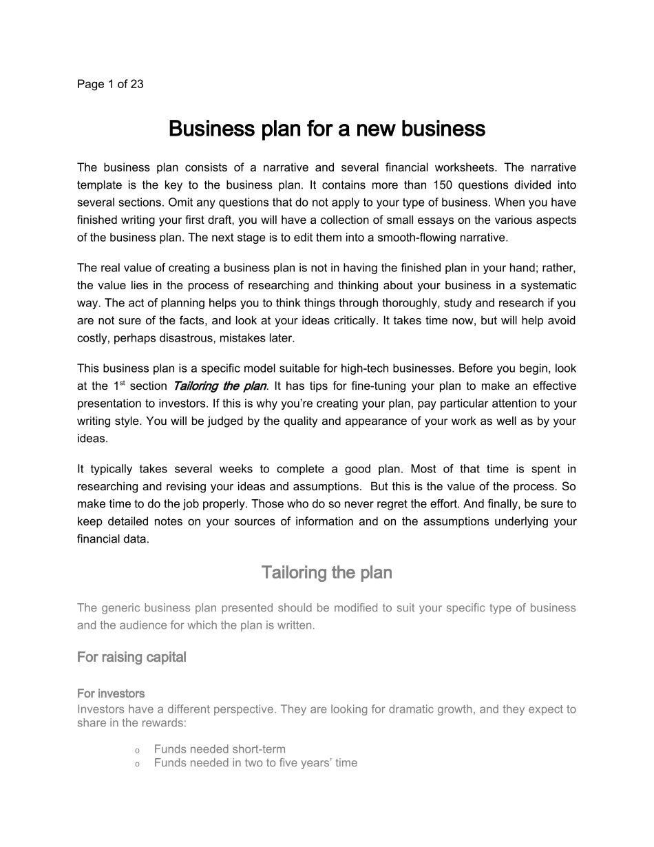 Business-plan-template--全英商业计划书模板_第1页