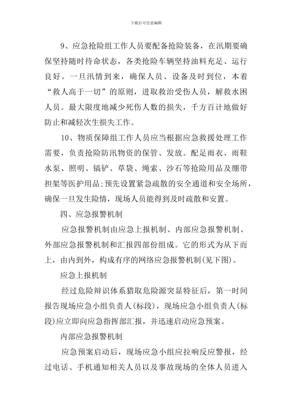 汛期应急预案范文_第3页