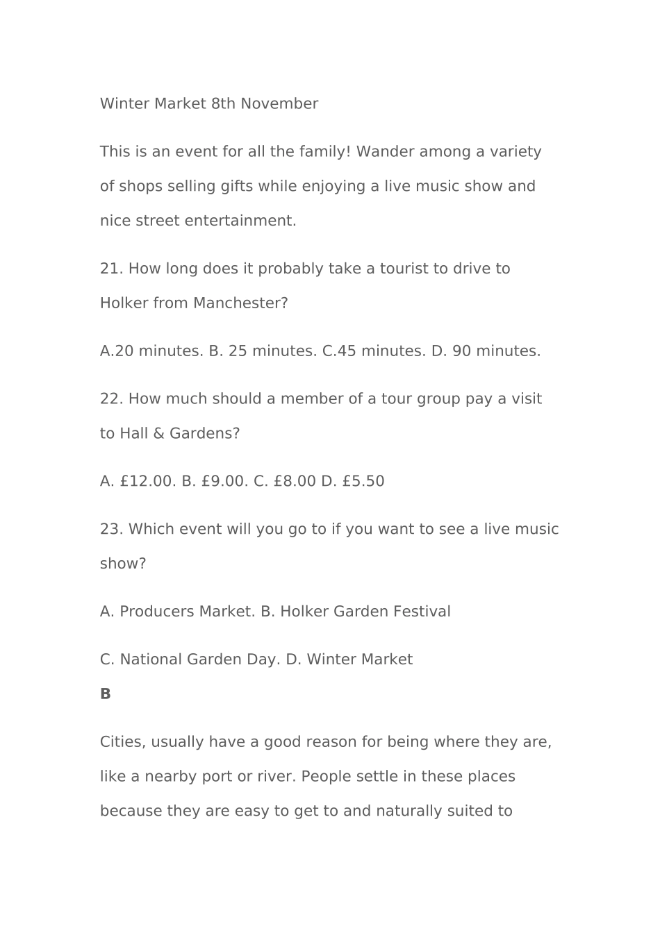 2018年普通高等学校招生全国统一考试英语(全国卷3)及答案解析_第3页