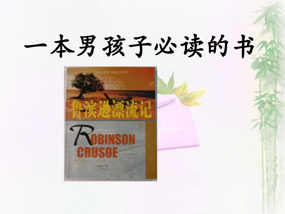 一本男孩子必读的书_第1页