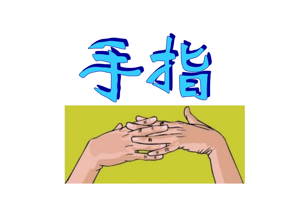 新课标人教版语文六年级下册《手指》课件_第3页