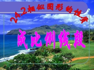 相似图形的性质（第1课时）