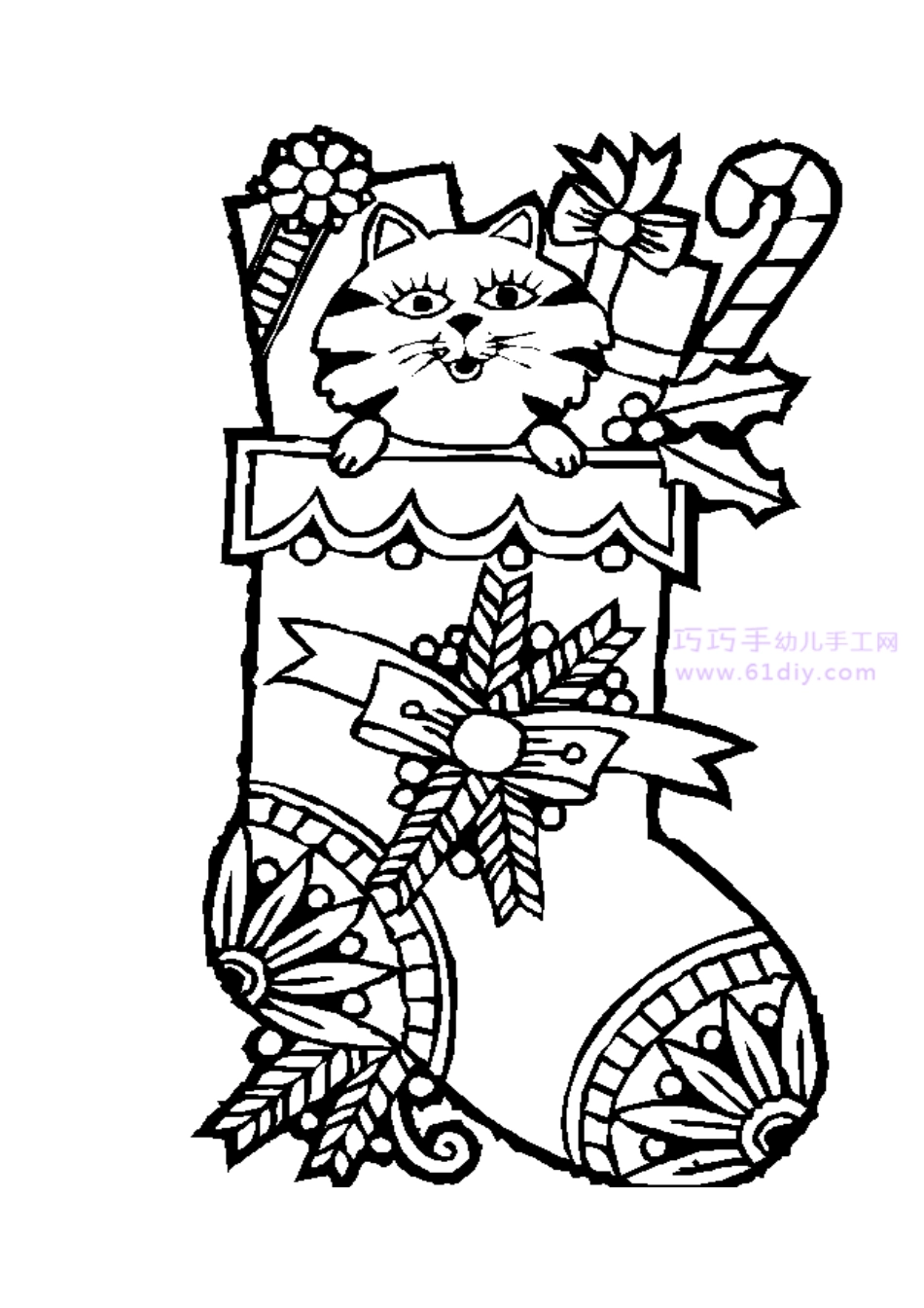 冬天、圣诞节简笔画_第1页