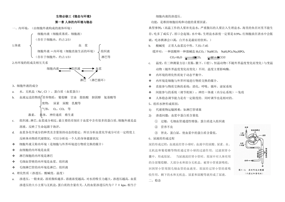 高中生物必修三知识点详解_第1页