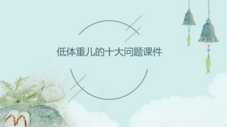 低体重儿的十大问题课件1