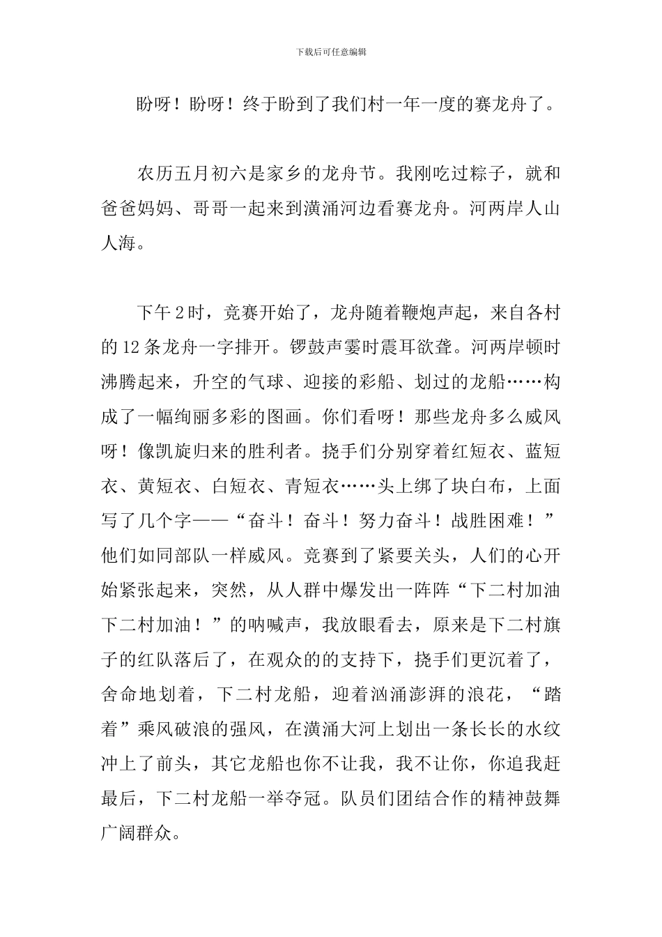 小学生端午节作文500字(10篇)_第3页