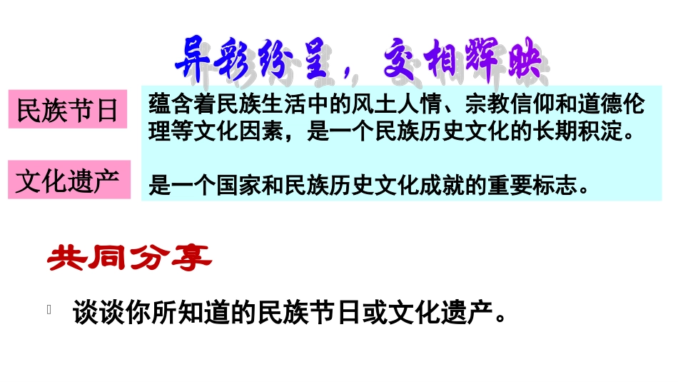 世界文化的多样性课件新人教版版必修_第2页