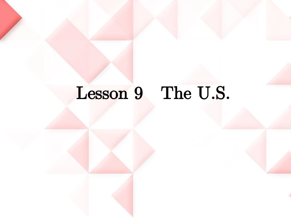 冀教版小学英语lesson_9_the_US(1)_第3页