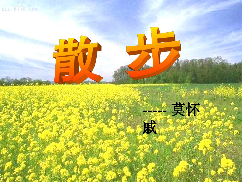 《散步》课件_第3页