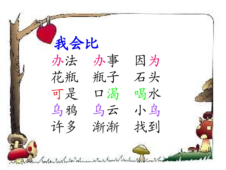 《乌鸦喝水》教学演示课件_第3页