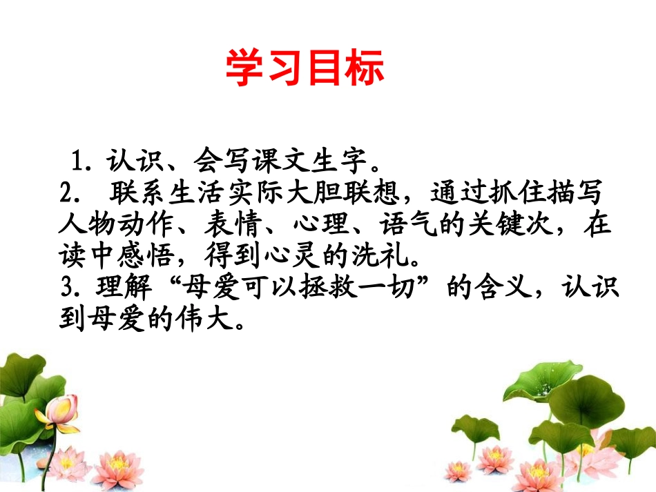 《母爱的力量》教学课件（课文讲解）_第2页