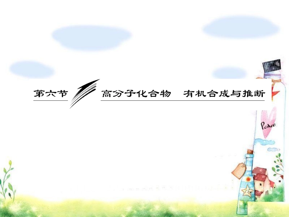 2015年高考化学总复习【课件】106高分子化合物有机合成与推断（人教版）_第1页