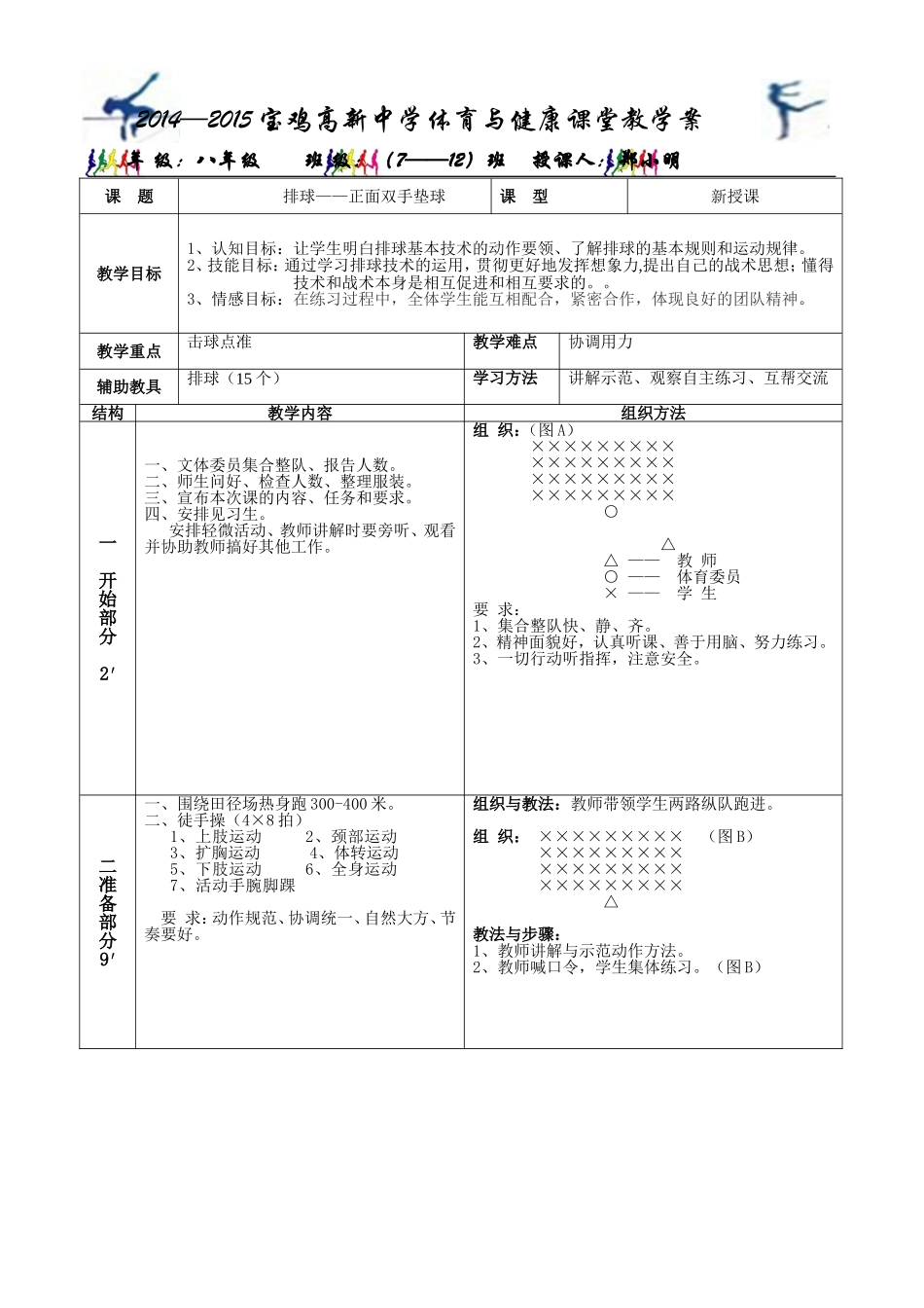 排球正手垫球_第1页