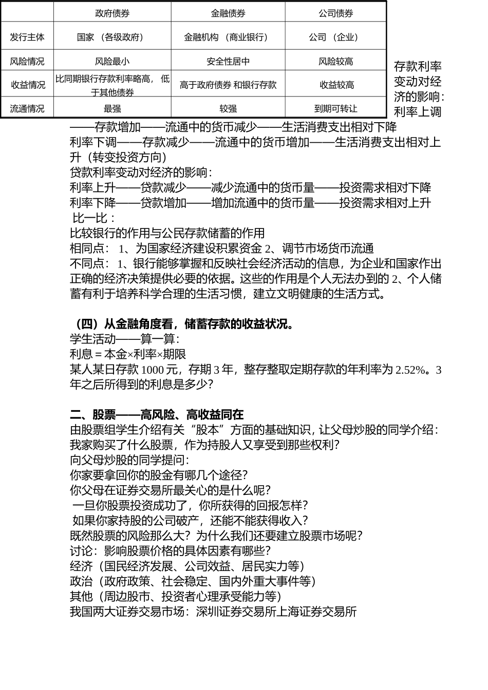 课题：正确进行家庭或个人的投资_第3页