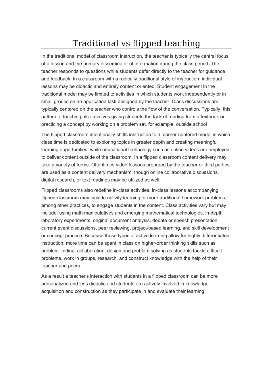 翻转课堂与传统课堂对比_第1页