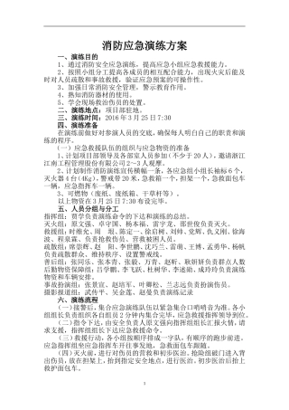 合肥消防应急预案演练方案