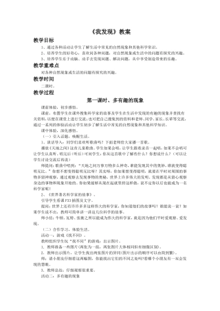 《我发现》教案1