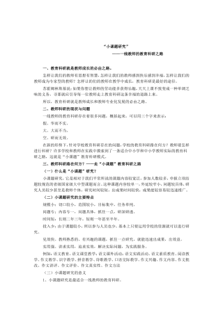 小课题研究 (2)