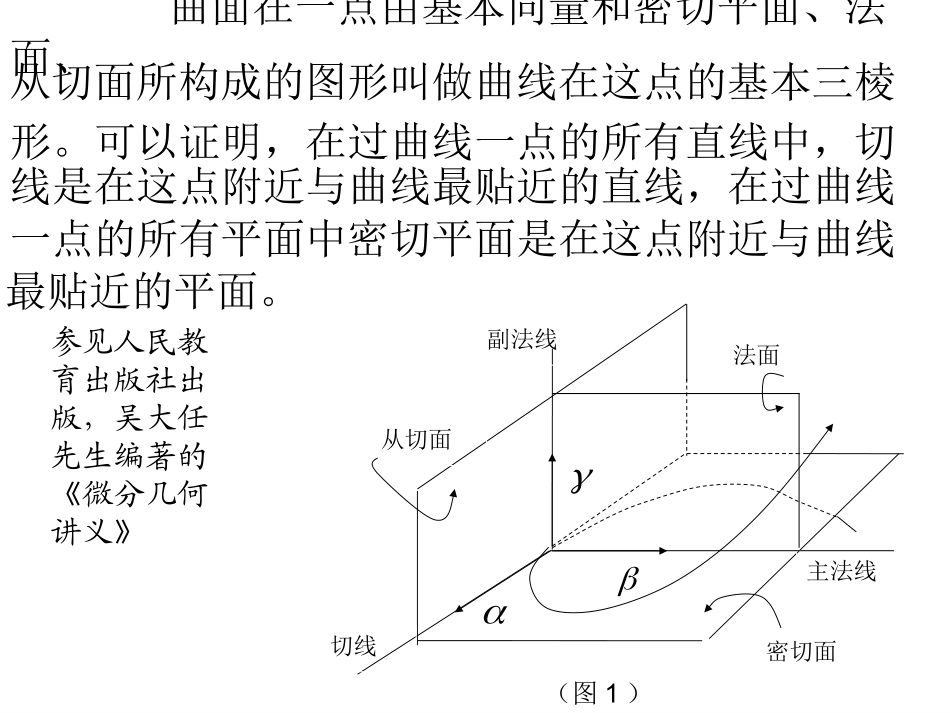 课件二：曲率、挠率、伏雷内公式_第2页