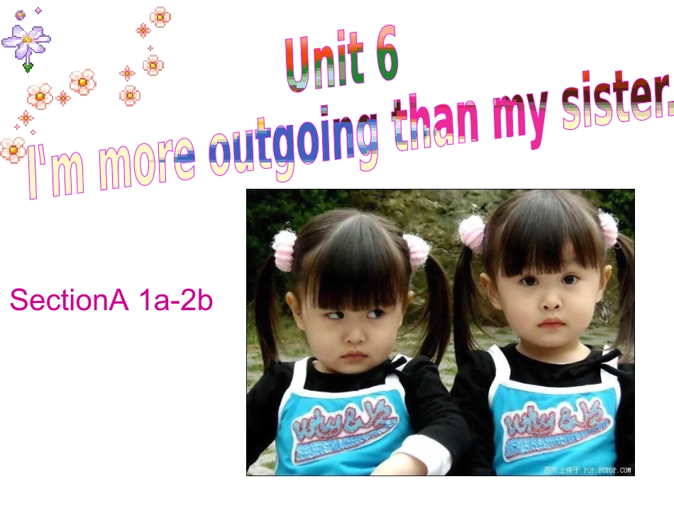八年级下册英语unit6I'mmoreoutgoingthanmysister_第1页