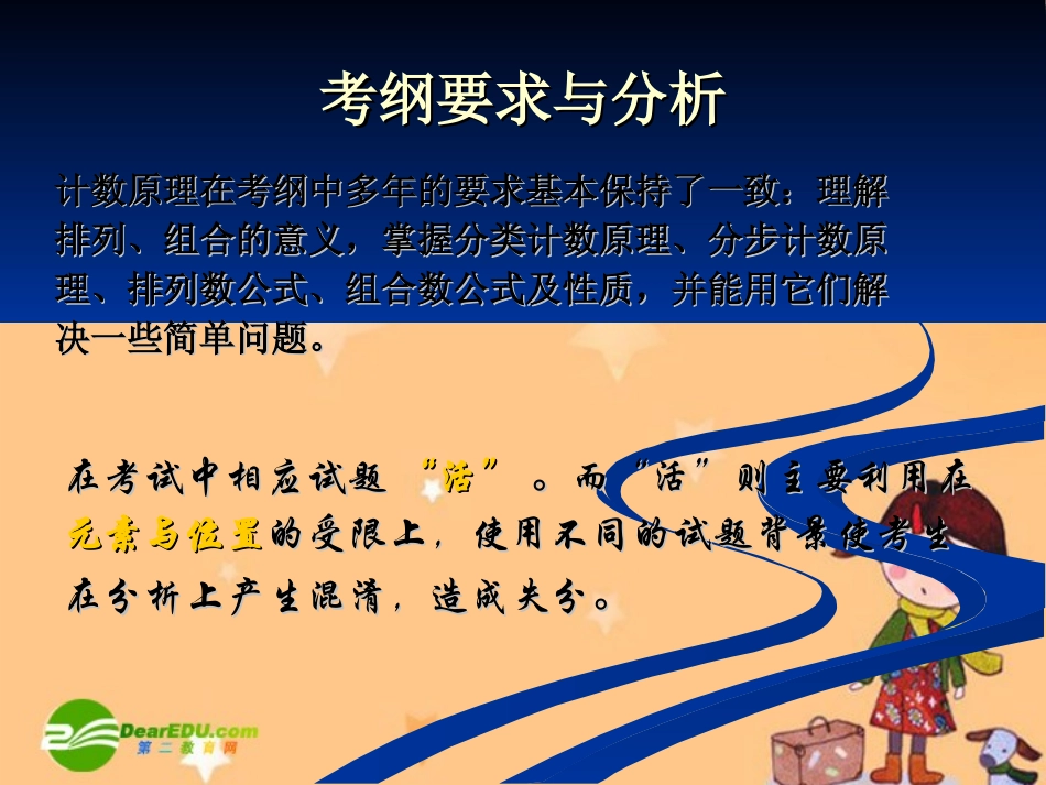 重庆市高三数学高考研讨会课件：受限排列组合中的分类转化方法初探_第3页
