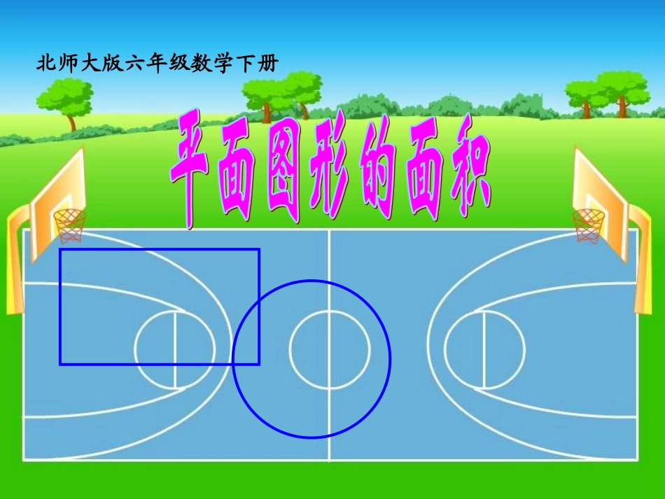六年级数学下册-平面图形的面积课件-北师大版_第1页
