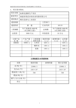 福建省邵武市绿农食用菌有限公司标准化菌棒生产项目报告表