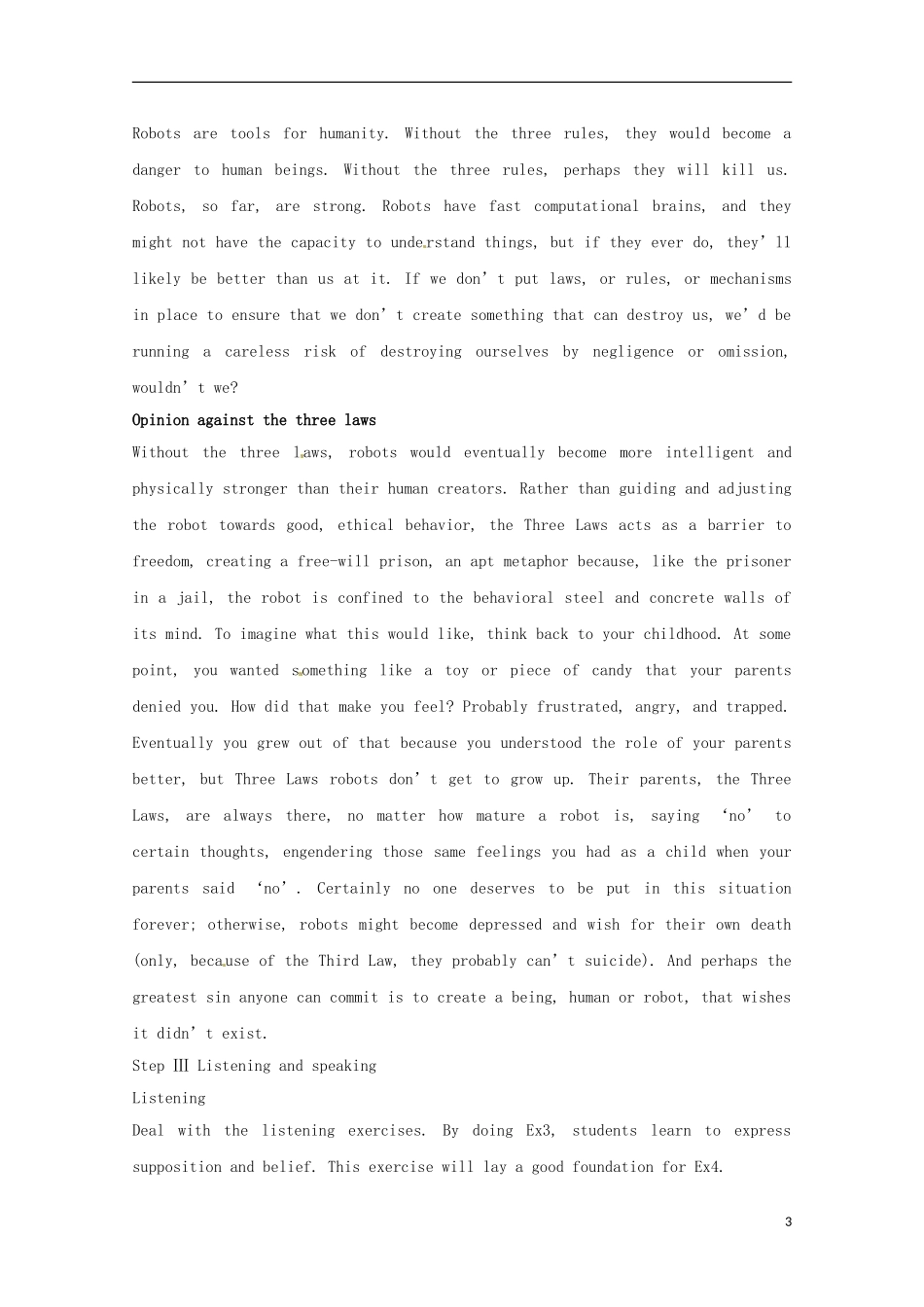 云南省陇川县第一中学高中英语-Unit-2-Robots--语言技巧教案-新人教版选修7_第3页