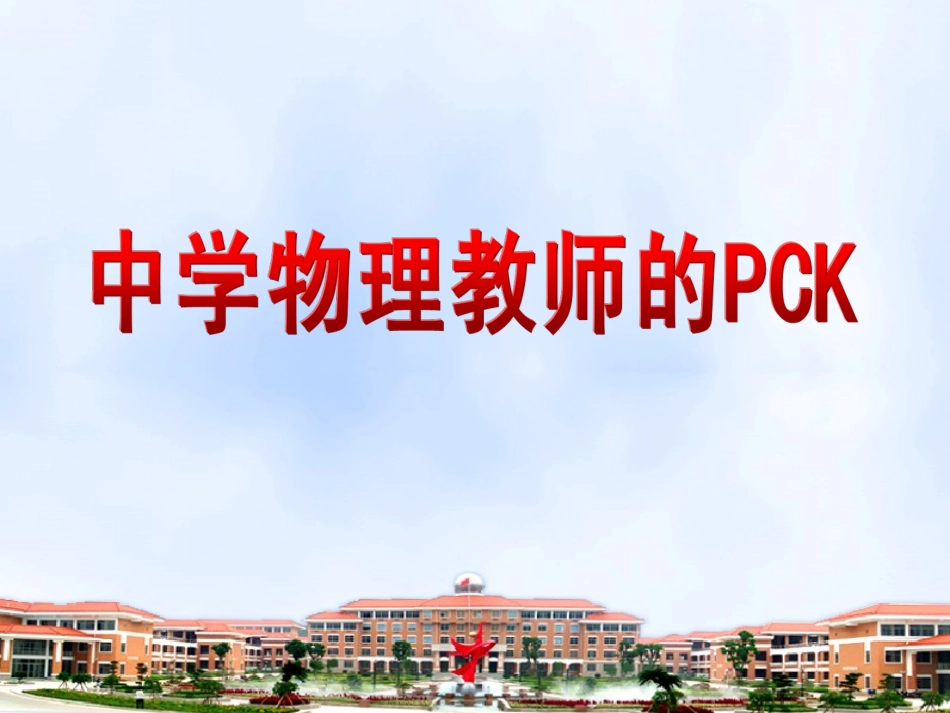 中学物理教师的PCK）_第1页