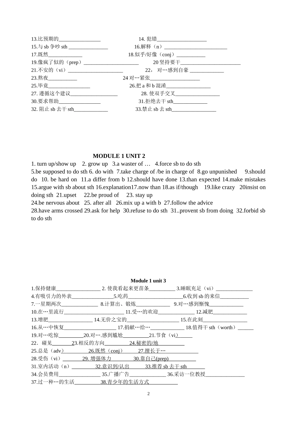 模块的词组及写作_第2页