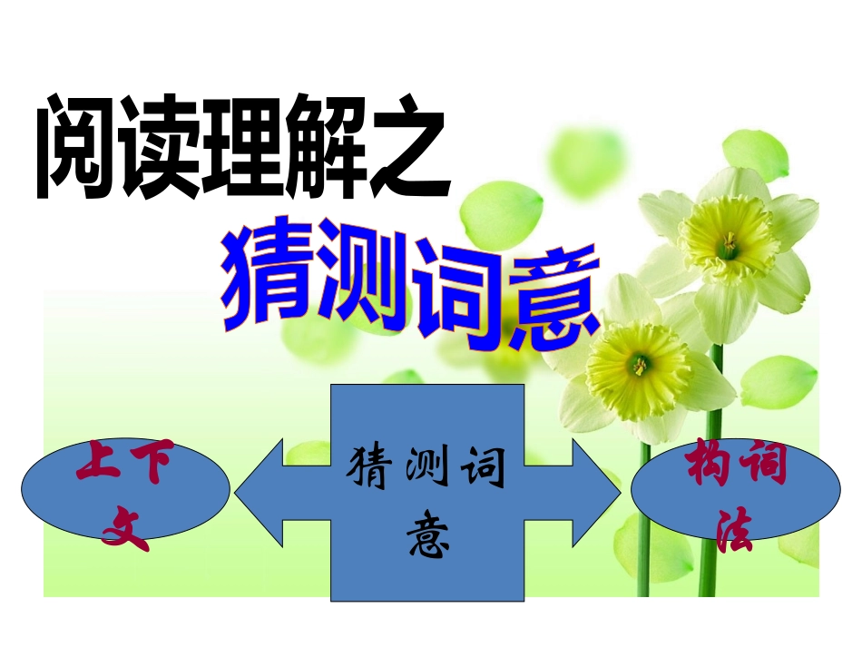 2015年英语高考专题讲座---猜测词义_第2页