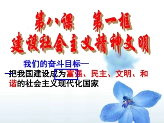 （第八课第一课时）建设社会主义精神文明