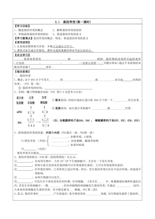 基因突变修改